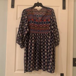 Umgee navy boho tunic